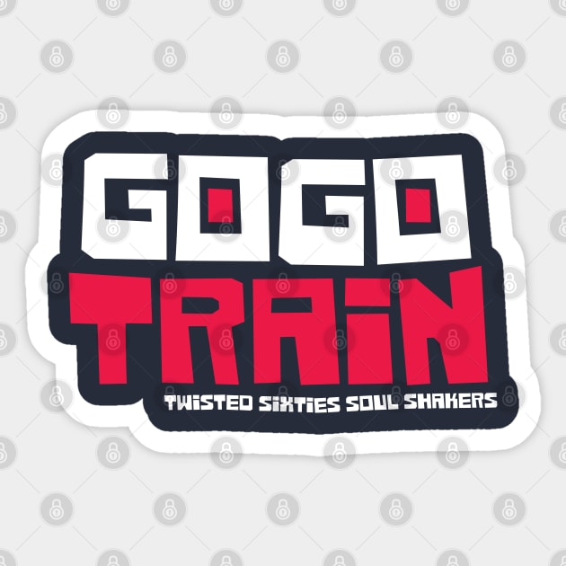 Sixties GoGo Train Sticker by modernistdesign